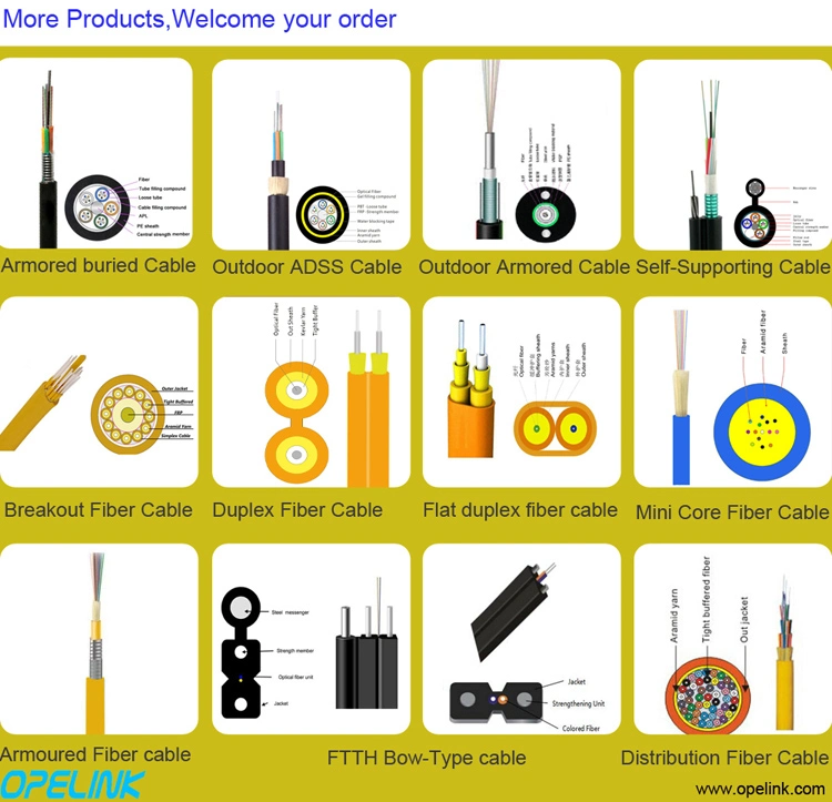 FTTH Self-Supporting Figure 8 Drop Fiber Optic Cable Gjyxch, 1/2/4core GJYXFCH