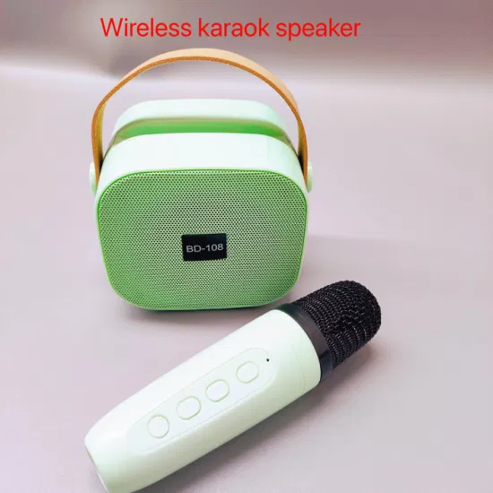 Micrófono inalámbrico portátil de mano para Karaoke, micrófono inalámbrico para fiesta, micrófono portátil para niños con altavoz