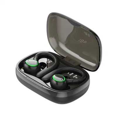 Auriculares inalámbricos superventas de los deportes de Tws del negro de la prenda impermeable I25 con los auriculares bluetooth del gancho para la oreja